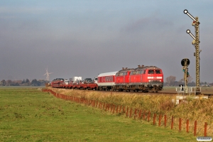DB 218 340-8+218 313-5 med AS 1425. Lehnshallig 22.10.2011.