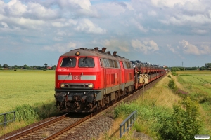 DB 218 342-4+218 397-8 med AS 1444. Niebüll - Lehnshallig 28.06.2014.