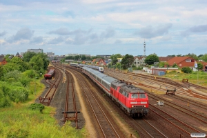 DB 218 386-1+218 315-0 med IC 2191. Westerland 28.06.2014.