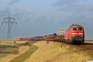 DB 218 389-5+218 473-7+vogne+628 512+928 512 som AS 1431. Morsum - Klanxbüll 26.03.2016.