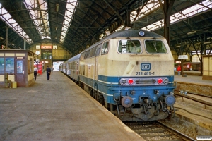 DB 218 485-1. Lübeck 12.08.1989.