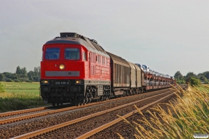 DB 232 230-3 med EZ 47414. Lunden - Friedrichstadt 18.07.2015.