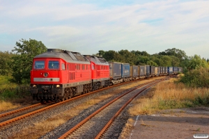 DB 232 669-2+232 259-2 med EZ 47414. Süderlügum 03.08.2014.