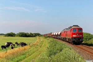 DB 233 321-9+232 498-6 med EZ 47411. Tønder Grænse - Süderlügum 03.08.2015.