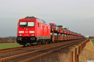 DB 245 021 med AS 1446. Klanxbüll - Morsum 26.03.2016.