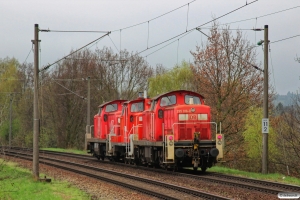 DB 295 019-4+363 809-5+295 016-0. Hamburg-Moorburg 26.04.2013.
