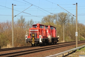 DB 295 043-4+362 523-3. Hamburg-Moorburg 20.03.2014.