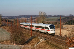 DB 605 511-4+605 211-1+605 111-3+605 011-5 som IE 381 Ar-Pa. Km 12,2 Fa (Taulov-Kolding) 15.03.2013.