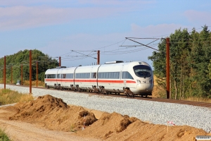 DB 605 019-8+605 119-6+605 219-4+605 519-7 som IE 380 Pa-Fa. Km 54,0 Fa (Sommersted-Vojens) 08.08.2014.