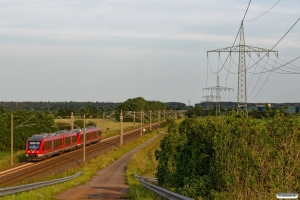 DB 648 355+648 855+648 344+648 844 som RE 21228. Km 145,6 AA (Schuby-Jübek) 23.06.2019.