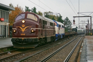 CFLCD MX 1006+CONTC MX 1009+4 vogne+DSB ET 97+2 vogne som CG 6108 Pa-Oj. Vojens 23.10.2010.