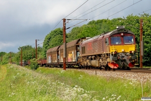 CFLCD T66K 714 med CG 6655 Ro-Fa. Km 41,0 Kh (Roskilde-Viby Sj) 02.06.2012.