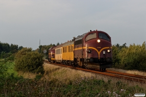 CFLCD MY 1146+RSEJ Målevogn 001+002+Slps+CFLCD MX 1023 som CB 6365 Es-Tdr. Km 30,6 Bm (Rejsby-Brøns) 19.09.2018.