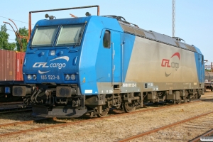 CFL Cargo 185 523-8. Padborg 01.06.2008.