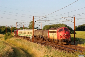 DSB MY 1159+Weedfree sprøjtetog+RCDK MY 1134 som RB 8754 Vj-Od. Km 170,0 Kh (Holmstrup-Tommerup) 10.07.2013.