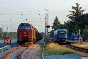 STAB MZ 1425 og NJJ Dm 577+547 som Tog 140046 Hhs-Hj. Hirtshals/Lille Heden 15.09.2016.