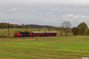 DSB MZ 1401+CLE 1678+AX 393 som VP 224203 Od-Fa. Km 174,0 Kh (Holmstrup-Tommerup) 19.10.2019.