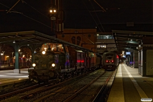 DSB MT 152+Hs-t+E+TF+MZ 1401+MO 1846+HS 415 som VM 226501 Od-Vj og DSB ER 35 som RV 2764 Fa-Od. Odense 29.10.2020.