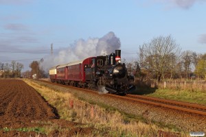 DSB K 563+CLE+CC+BU som VP 228011 Od-Høs. Km 9,3 Od (Hjallese-Højby) 26.11.2022.