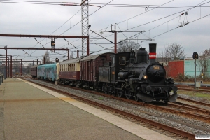 DSB K 563+G 40033+BU 3702+MR/D 12+CC 1132 som VM 220002 Fa-Od. Odense 29.12.2015.
