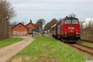 DSB MZ 1401+CLE 1680+CL 1493 som VM 222107 Gb-Kj. Gadstrup 17.04.2016.