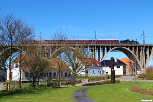 DSB K 563+CLE 1678+CC 1132+AX 393+G 40033 som VP 222201 Od-Fa. Km 214,4 Kh (Middelfart-Snoghøj) 22.04.2016.