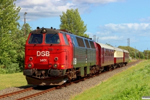 DSB MZ 1401+CLE 1678+BU 3703+AX 393. Nyborg 25.06.2017.