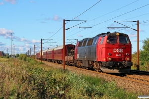 DSB MZ 1401 med VM 6315 Bm-Od. Km 219,0 Kh (Snoghøj-Taulov) 08.10.2017.