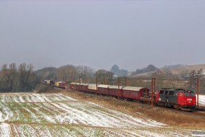 DSB MZ 1401 med VM 222004 Fa-Kj. Km 180,2 Kh (Skalbjerg-Bred) 10.02.2018.