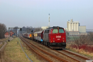 DSB MZ 1401 med VM 222004 Fa-Kj. Gadstrup 10.02.2018.