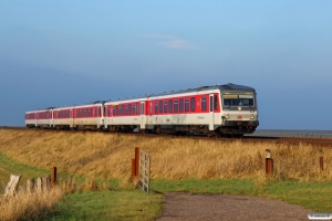 DB 628 495+928 495+628 535+928 535+628 501+928 501 som NOB 81721. Morsum - Klanxbüll 13.11.2016.