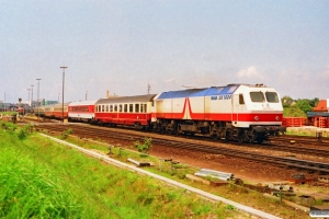 DB 240 002-6 med IC 827. Westerland 15.06.1991.