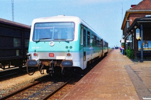 DB 928 208-8+628 208-1 som P 4371 Flb-Pa. Padborg 30.06.1990.