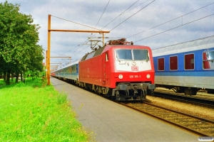 DB 120 115-1 med IP 2185 Fh-Hannover Hbf. Padborg 11.09.1997.