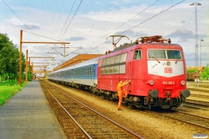 DB 103 139-2 med stammen til IP 2087 Pa-Hannover Hbf. Padborg 11.09.1997.