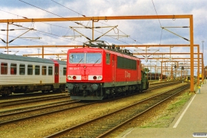 DSB Køf 255+DB 155 121-7 - Lok fra GD 45756. Padborg 19.03.1998.