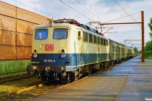 DB 110 259-9+ABn+BDms+110 376-1 som RE 35094 Flensburg-Pa. Padborg 20.08.1999.