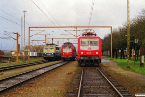 DB 140 441-7 med G 43763, DB 103 107-9 - Lok fra IP 13274 og DB 120 156-5 med IP 2181 Fa-Hannover Hbf. Padborg 13.02.2000.