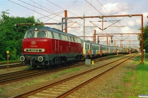 DB V 160 003+DSB MR/D 81+MR/D 39+MR/D 01 som DGS 90046 Pa-Neustrelitz Hbf. Padborg 14.08.2007.