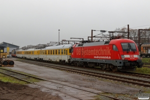 DB 182 506+Målevogn 006+005+010+HCTOR 242.502. Padborg 24.11.2018.