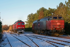 DB 232 583-5 med Tog 44753 Tdr-Maschen Rbf og RSC MZ 1449. Tønder 06.12.2012.