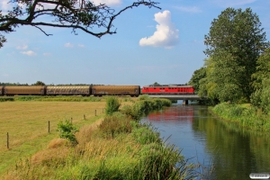 DB 232 568-6 med GD 138606 Tdr-Es. Km 8,8 Bm (Gredstedbro-Ribe Nørremark) 02.08.2014.