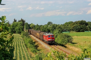 DB 232 534-8 med GD 138715 Es-Tdr. Km 9,2 Bm (Gredstedbro-Ribe Nørremark) 02.08.2014.