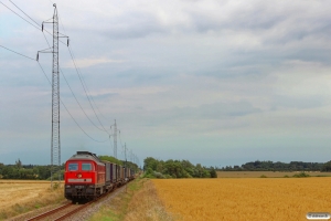 DB 232 568-6 med GD 138610 Tdr-Es. Km 57,0 Bm (Visby-Tønder Industrispor Nord) 04.08.2014.