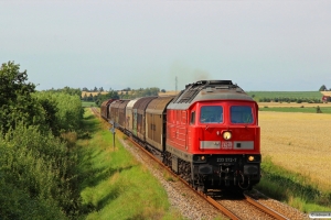 DB 233 572-7 med GD 138615 Es-Tdr. Km 40,0 Bm (Skærbæk-Døstrup) 01.08.2015.