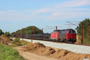 NEG MZ 1439+RSC EG 3106 med GD 42749 Mgb-Pa. Km 54,0 Fa (Sommersted-Vojens) 08.08.2014.