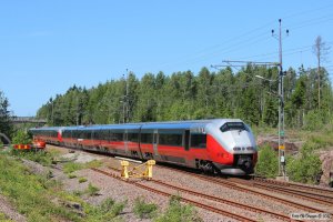 NSB BM 73041+BM 73042 som RST 394. Råskogen 09.06.2014.