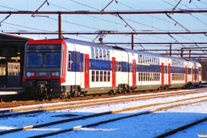 SNCF 20569+20570 som P 2532 Ro-Hg. Roskilde 25.11.1989.