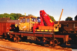 DSB 40 86 943 1 501-6 læsset med Trolje 94. Odense 16.06.1988.