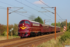 DSB MY 1101+CC 1132+CD 1210+AX 393+AC 42 som VP 6335 Od-Tp. Km 171,6 Kh (Holmstrup-Tommerup) 06.09.2014.